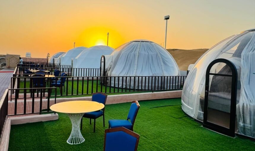 Overnight Desert Stay in Private Chalet Tent + Evening Red Dunes Desert Safari 