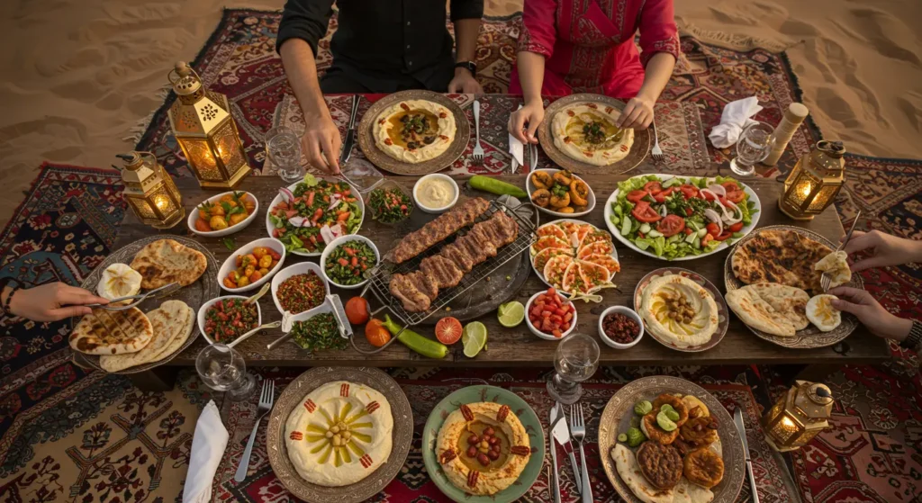 Desert Safari and Dhow Cruise with Barbecue