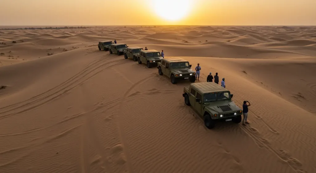 hummer-desert-sunset-dubai-safari
