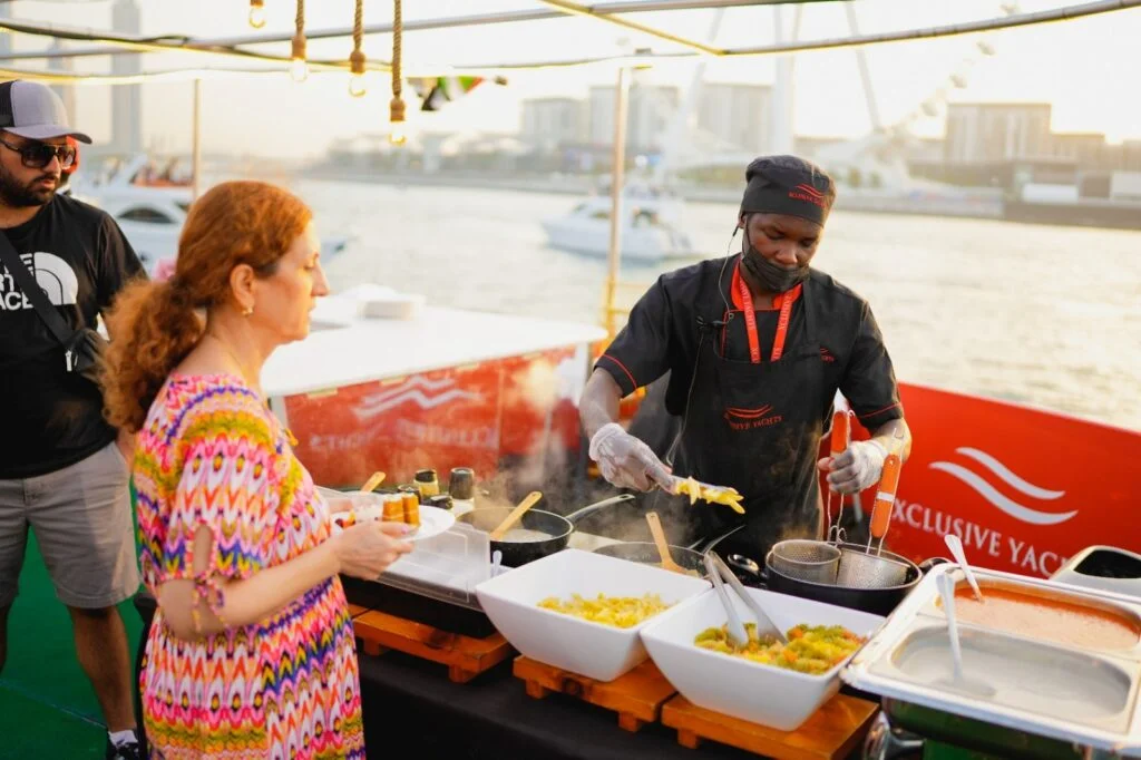 xclusive dinner cruise food