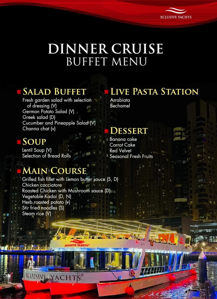 Dubai Marina Menu