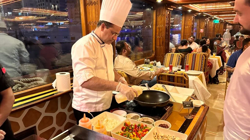 Ocean Empress cooking