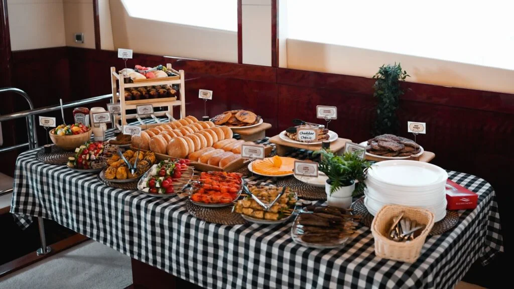 Xcluisve Yachts lunch